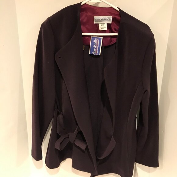 Jessica Howard Jackets & Blazers - JESSICA HOWARD WOMENS WRAP BLAZER SIZE 12 NWT